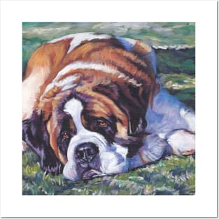 Saint Bernard Fine Art Painting Posters and Art